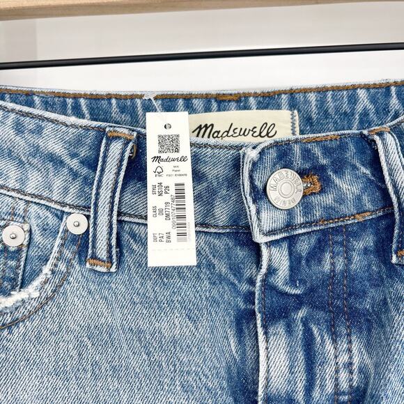 Madewell The Petite Curvy '90s Straight Mid Rise Jean Barbosa Wash Size 26P NWT - Picture 9 of 12